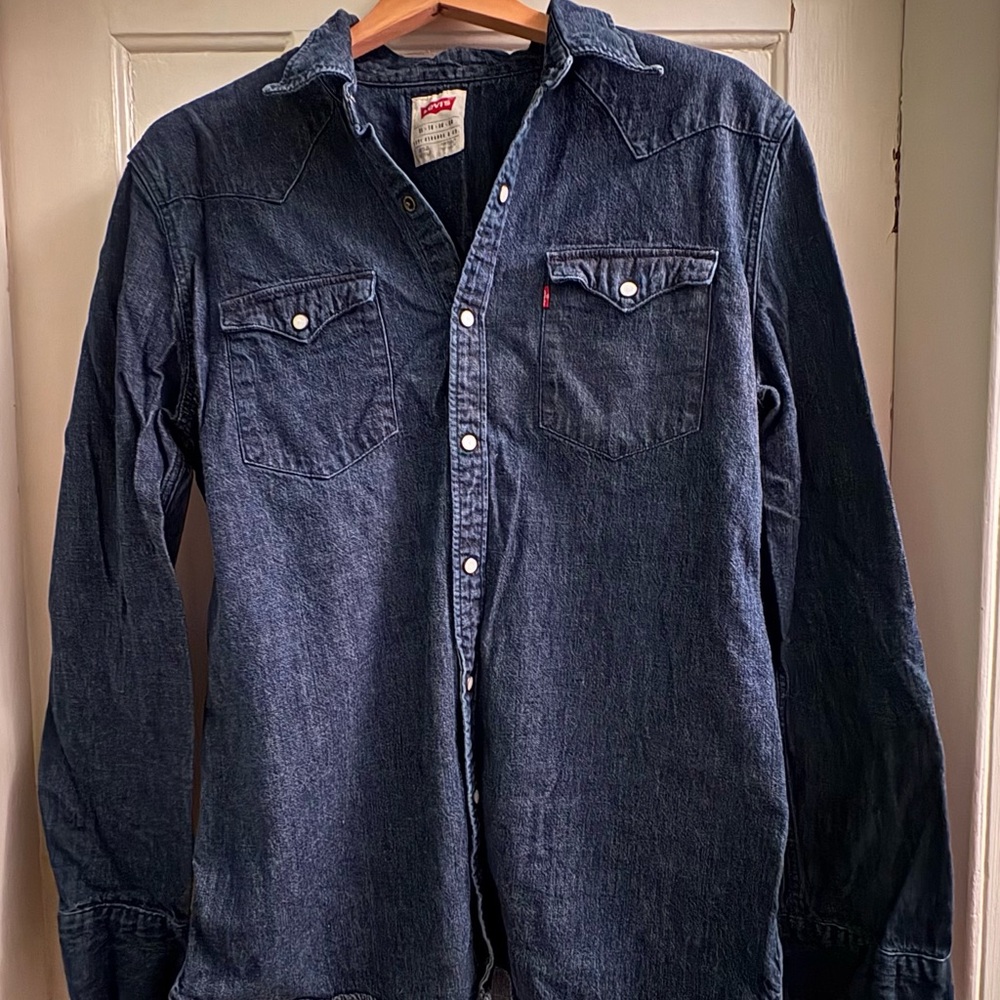 Levi's Dark Blue Button Down Shirt